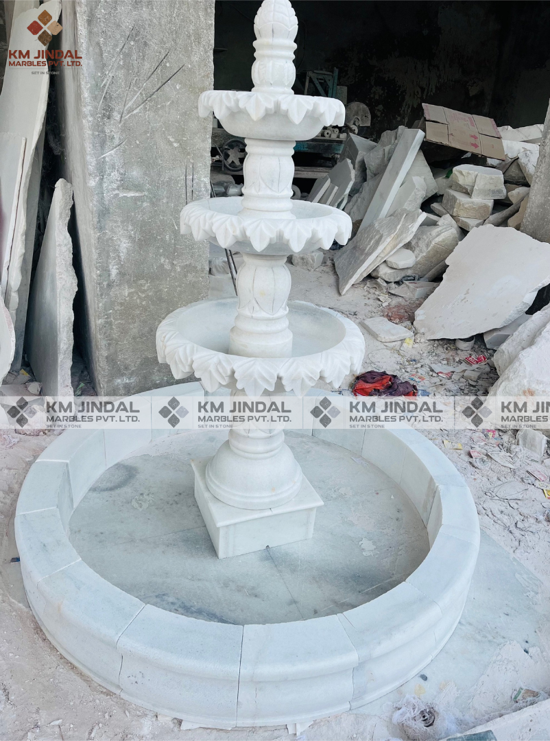 Luxury Carved Marble Fountain